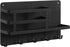 SONGMICS Key Holder for Wall, Wall Mounted Mail Organizer, Metal Floating Shelf with 5 Hooks, Wall Key Hook for Entryway, Key Hanger for Wall, Living Room, Hallway, Mudroom, Kitchen, Black UHCH315B01