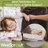 WeeSprout Mini Toddler Pillow for Kids Sleeping - Organic Cotton Shell & Pillowcase with Soft & Supportive Polyfiber Filling Good for Travel, Machine Washable, 18 x 13 x 3, Safari