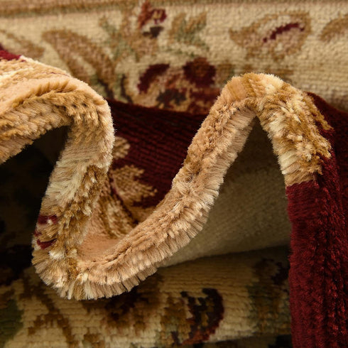 Unique Loom Versailles Collection Traditional Classic Floral Motif Area Rug (2' 2 x 3' 0 Rectangular, Burgundy/ Ivory)