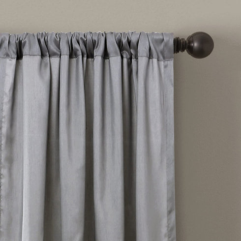 Lush Decor Night Sky Curtain Panel for Living, Dining Bedroom (Single), 84" x 42", Purple and Gray