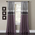 Lush Decor Night Sky Curtain Panel for Living, Dining Bedroom (Single), 84" x 42", Purple and Gray