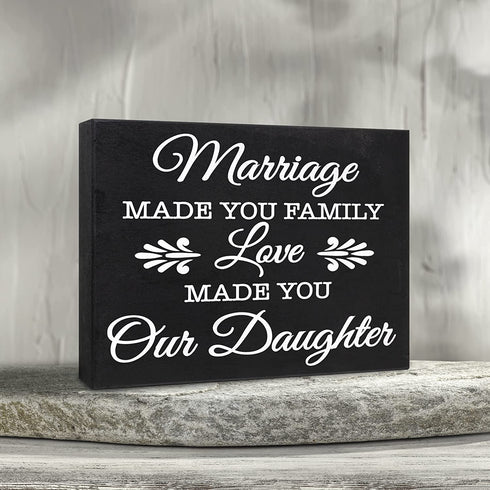 Daughter-in-Law Gift Sign Decor Plaque