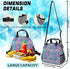Insulated Lunch Bags for Women Men, Durable Reusable Lunch Box Container for Teens Boys Girls, Cooler Lunch Tote Bags with Adjustable Removable Shoulder Strap for Work Office Picnic Travel (Mermaid)