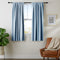 Amazon Basics Room Darkening Blackout Window Curtains with Tie Backs Set - 52 x 63-Inch, Light Blue, 2 Panels