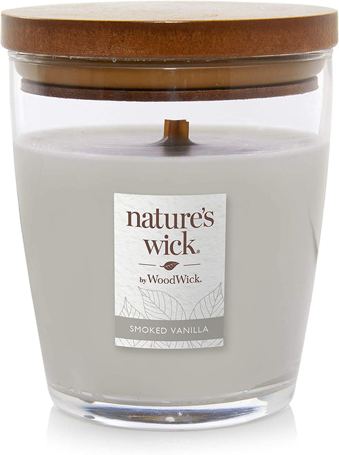 Nature's Wick Smoked Vanilla Scented Candle, 10 ounces