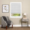 Achim Home Furnishings 123CO36W24 Cordless 1 2 3 shade Vinyl Room Darkening Pleated Window Shade, 36" x 75", White