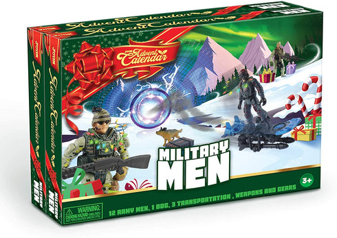JOYIN 2021 Advent Calendar Kids Christmas 24 Days Countdown Calendar Toys for Kids with Military Army Man