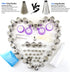 GEMLON Russian Piping Tips Cake Decorating Supplies - 88 Baking Supplies Set - 49 Icing Piping Tips - 3 Russian Ball Piping Tip, Flower Frosting Tips, Bakes Flower Nozzles-Large Cupcake Decorating Kit