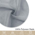 MIULEE 72 inches Sidelight Door Curtains for French Door Semi Sheer Window Panels Linen Textured 25 x 72 Inches with Tieback - 2 Panels, Light Grey