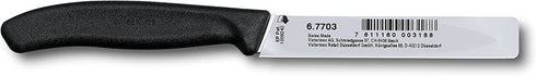 Victorinox 4-Inch Swiss Classic Paring Knife with Straight Blade, Spear Point, Black