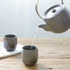 TEANAGOO Pottery Chinese Tea Cup Tea Cup, 5.8 Oz, Junware, TC03 Grey, 4 Pcs/box, Occupied Japan Tea Cups Porcelian Asian Tea Cups No Handles Japanese Tea K Cups