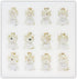 Set of 12 Spun Glass Angel Christmas Ornaments with LED Lights for Christmas Tree Decorations