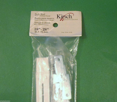 TWO Kirsch FLAT SASH RODS for Top & Bottom Doors & Sidelights 18" - 28" 6412-025
