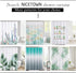 NICETOWN Plant Shower Curtain for Bathroom Waterproof, Fresh Palm Tree Banana Leaf Green Shower Curtain with 12 Rustproof Stainless Steel Hooks for Laundry Room, 72" by 72"