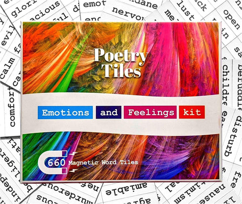 Poetry Tiles - 536 Emotions and Feelings Word Magnets for Refrigerator Poems and Stories