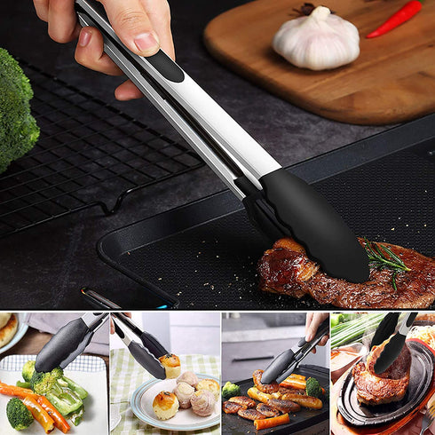 CGSGDK Silicone Flexible Turner Spatula Set, 5-Piece Heat Resistant Flexible Rubber Spatulas,Silicone Cooking Utensil Set,Non Stick Rubber Kitchen Utensils for Cooking Fish, Steak,Eggs, Pancakes