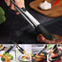 CGSGDK Silicone Flexible Turner Spatula Set, 5-Piece Heat Resistant Flexible Rubber Spatulas,Silicone Cooking Utensil Set,Non Stick Rubber Kitchen Utensils for Cooking Fish, Steak,Eggs, Pancakes