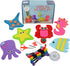 Jueybean Kid Craft Felt Kit - 6 Cute Sea Animals Beginners Sewing Kits - Little Kids Ages 7 to 12 - Easy Childrens First Sew Kit - Great for Travel - Fun Beginning DIY Crafting for Girls and Boys