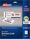Avery Ink-Jet Printer White Business Cards (28371)