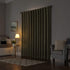 Sun Zero Hampshire Velvet Noise Reducing Thermal Extreme 100% Blackout Back Tab Curtain Panel, 50 in x 84, Moss Green