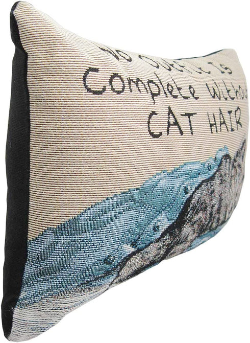 Manual 12.5 x 8.5-Inch Decorative Throw Pillow, Without Cat Hair