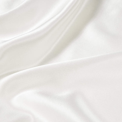 Bedsure 100% Mulberry Silk Pillowcase - Gift for Women and Men, 22 Momme Silk Pillowcase for Hair and Skin Health paired with Sleep Eye Mask (Queen 20"x30", Cream White)