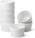 BTaT- Ramekins, Set of 8, Ramekins for Baking, Ramekins 6 oz, Ramekin with Measurement Markings, Creme Brulee Dishes, Souffle Cups, Custard Cups, Ceramic Bakeware, Souffle Dish, Small Ceramic Bowl