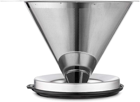 Jarware Stainless Steel Pour Over Coffee Drip Filter for Regular & Wide-Mouth Mason Jars