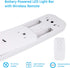 GE Wireless Under Cabinet Light, 3 Pack, White, Remote Controlled, Battery Operated, 10 Inch, 70 Lumens, Manual, ON/OFF, Perfect for Under Cabinets, Pantry, Closet and More, 38558