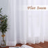 NICETOWN Sheer Curtains Extra Length - Wide Solid Voile Window Panels for Patio/Sliding Door/Living Room (54" W x 108" L, White, 2 Pieces)