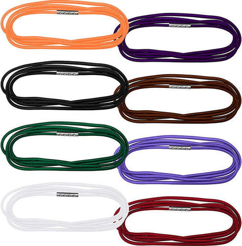 8 Pieces 3.28 Ft trash can bands large Rubber Bands Garbage Can Bag Holder 13-30 Gallon Garbage Can, Colorful Litter Box Band Loop for Trash Can Outdoor, 8 Colors