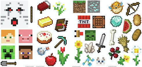 RoomMates RMK5006SCS Minecraft Peel and Stick Wall Decals