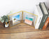 Double Floating Brass 4x6 Picture Frame Double 4x6 Folding Picture Frames,2 Opening Fold Photo Frame Gold Metal Pressed Classical Photo Frame,Wedding,Events Gifts