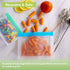 Reusable Storage Bags Stand Up, 18 Pack Reusable Sandwich Bags, Reusable Freezer Lunch Bags, Leakproof Reusable Bags Silicone, Reusable Gallon Bags(18Pack-4Large Bags+7Sandwich Bags+7Snack Bags)