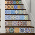 yazi Stair Stickers Decals Peel and Stick Viny Tile Backsplash Stair Brick Pattern Stair Riser Refurbished Stair Treads Decals Removable Staircase murals Christmas Decorate 7''W x 39''L (Set of 6)
