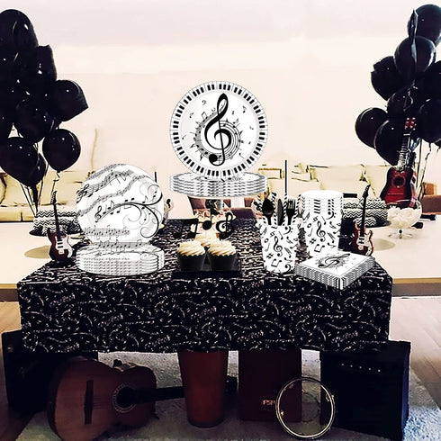 44 PCS Music Party Supplies Music Cupcake Toppers Music Party Plates and Napkins Music Party Favors Music Cake Topper Rock Party Supplies Guitar Party Supplies