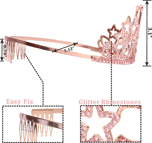 25th Birthday Gifts for Women, 25th Birthday Tiara and Sash, Happy 25th Birthday Party Supplies, It™s My 25th Birthday Sash and Tiara Birthday Crown for 25th Birthday Party Supplies and Decorations