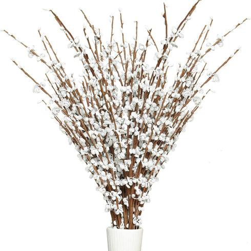 Rocinha 10 Pcs Jasmine Artificial Flowers 29.5'' Long Faux Jasmine Plant Fake Flowers White for Wedding Home DIY Floral Art Party Restaurant Hotel Office Decoration