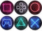 Jumant Gaming Coasters Set of 6 - Playstation Coasters - Gaming Room Decor - Video Game Room Decor - Gaming Stuff for Room - Playstation Decor - Gaming Decor - Cool Coasters - Gamer Coasters Gifts