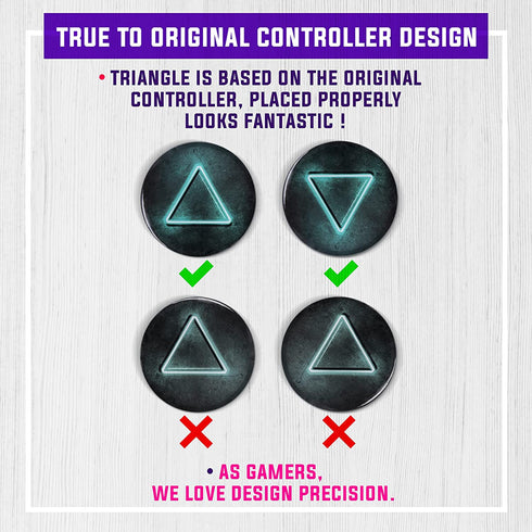 Jumant Gaming Coasters Set of 6 - Playstation Coasters - Gaming Room Decor - Video Game Room Decor - Gaming Stuff for Room - Playstation Decor - Gaming Decor - Cool Coasters - Gamer Coasters Gifts