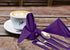 Ruvanti Kitchen Cloth Napkins 12 Pack 18X18 Inch Dinner Napkins Soft, Comfortable, Reusable Napkins, Durable Linen Napkins, Perfect Table Napkins, Purple Napkins for Dinners, Parties & Wedding.