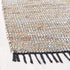 Safavieh Vintage Leather Collection VTL203G Handmade Boho Fringe Leather & Jute Accent Rug, 2'3" x 4', Silver