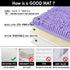 MAYSHINE Soft Plush Microfiber Bathroom Rug, Absorbent Machine Washable Chenille Bath Mat | Non-Slip Quick Dry Shag Carpet, Great for Bath, Shower, Bedroom, or Door Mat (Lavender, 17x24)