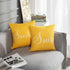 Britimes Yellow Set of 4 Throw Pillow Covers Home Decor Pillow Cases Decorative 18X18 Inches Outdoor Cushion Couch Sofa Cojines Pillowcases Sunshine Happy Love Smile