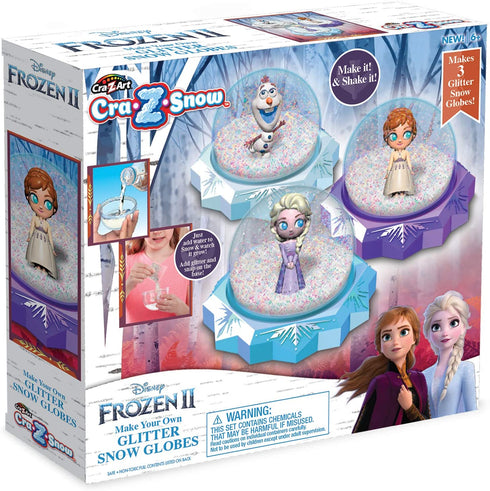 Disney Frozen II Cra-Z-Snow Make Your Own Glitter Snow Globes