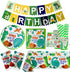 Dinosaur Birthday Party Supplies,Serves 20 Dinosaur Plates Napkins Cups and Tablecloth Banners Straws Set for Dinosaur Theme Birthday Party Decorations for Boys Kids Disposable Dinner Tableware Set