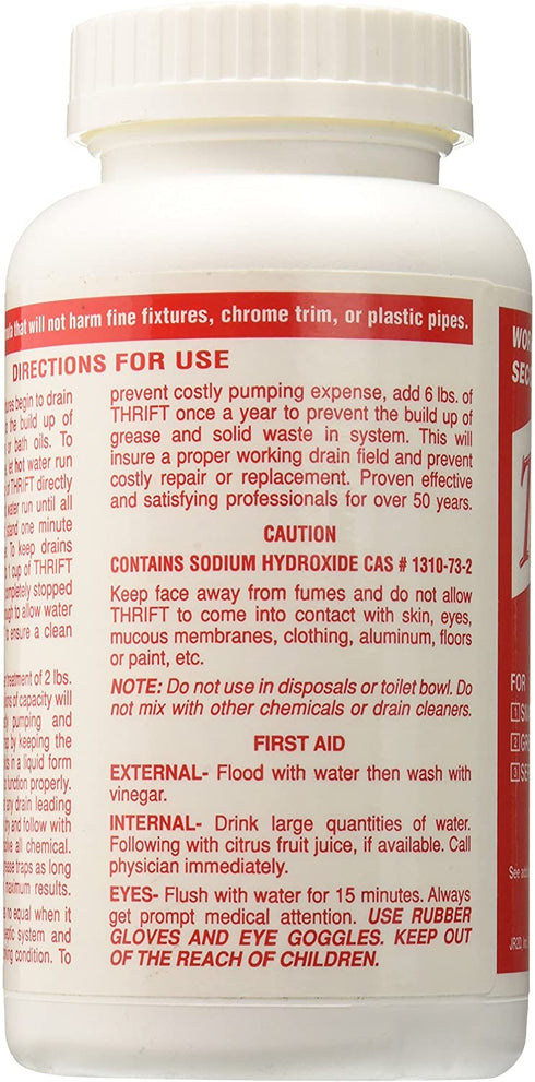 Thrift T-100 Alkaline Based 1-Pound Granular Drain Cleaner