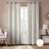Hyde Lane Linen Textured Window Curtains for Living Room Rustic Farmhouse Style Bedroom Drapes | Grasscloth Look with Room Darkening & Grommets Decor - Off/White 40x95 Inches, 2 Panels