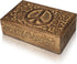 Great Birthday Gift Ideas Handmade Decorative Wooden Jewelry Box Jewelry Organizer Keepsake Box Treasure Chest Trinket Holder Watch Box Storage Box Anniversary Housewarming Gifts Women (Natural Finish)