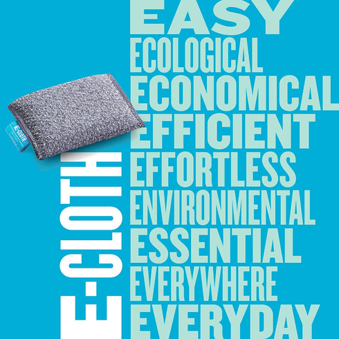 E-Cloth Non-Scratch Scrubbing Pads, Premium Microfiber Dish Scrubber and Kitchen Sponge, Great Grill Cleaner and Cast Iron Scrubber, Washable and Reusable, 100 Wash Guarantee, 2 Pack